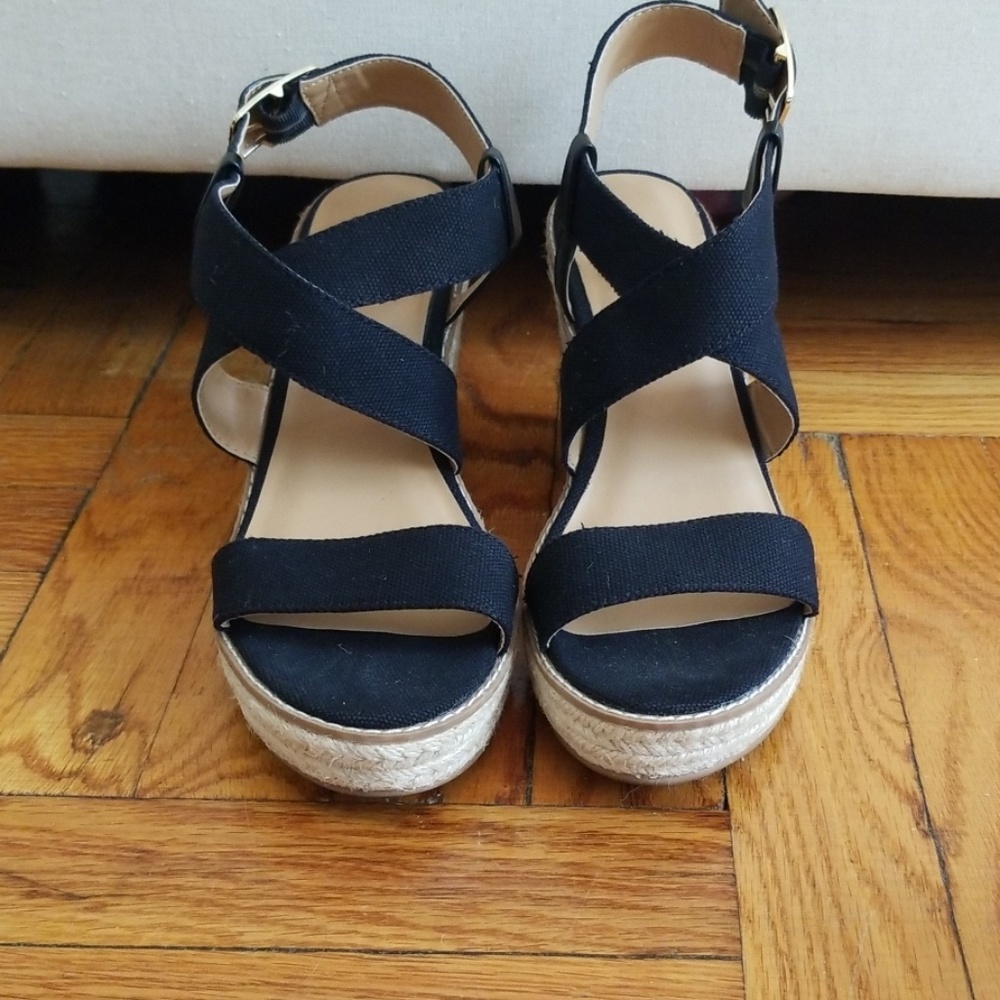 Banana republic high wedge sandals